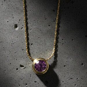 Alex and Ani Necklace - Energy Spirituality Amethyst Gold – New with Tag